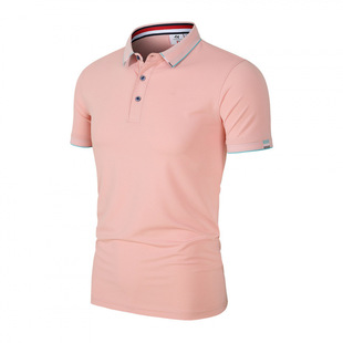short sleeve t-shirt men summer casual breathable polo shirt