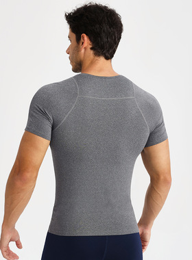 men compression tshirt man crossfit gym t-shirt男士紧身健身