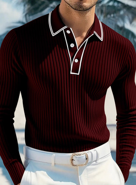 men polo shirt man爆款男士polo长袖衫男士爆款男士长袖polo衫男