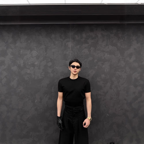 Men tops American Trendy Man Shirts Tee tshirt美式310克凉