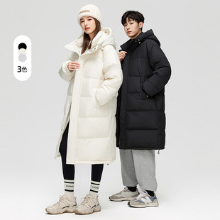 Winter Men Duck Down Jacket Warm Coat羽绒服男女同款简约长款