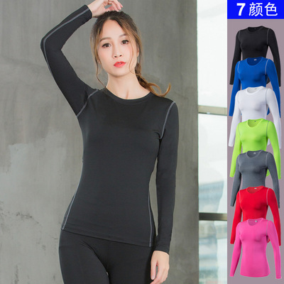 Ladies New Sports Yoga Gym Tops Womens Slim Running T-shirts