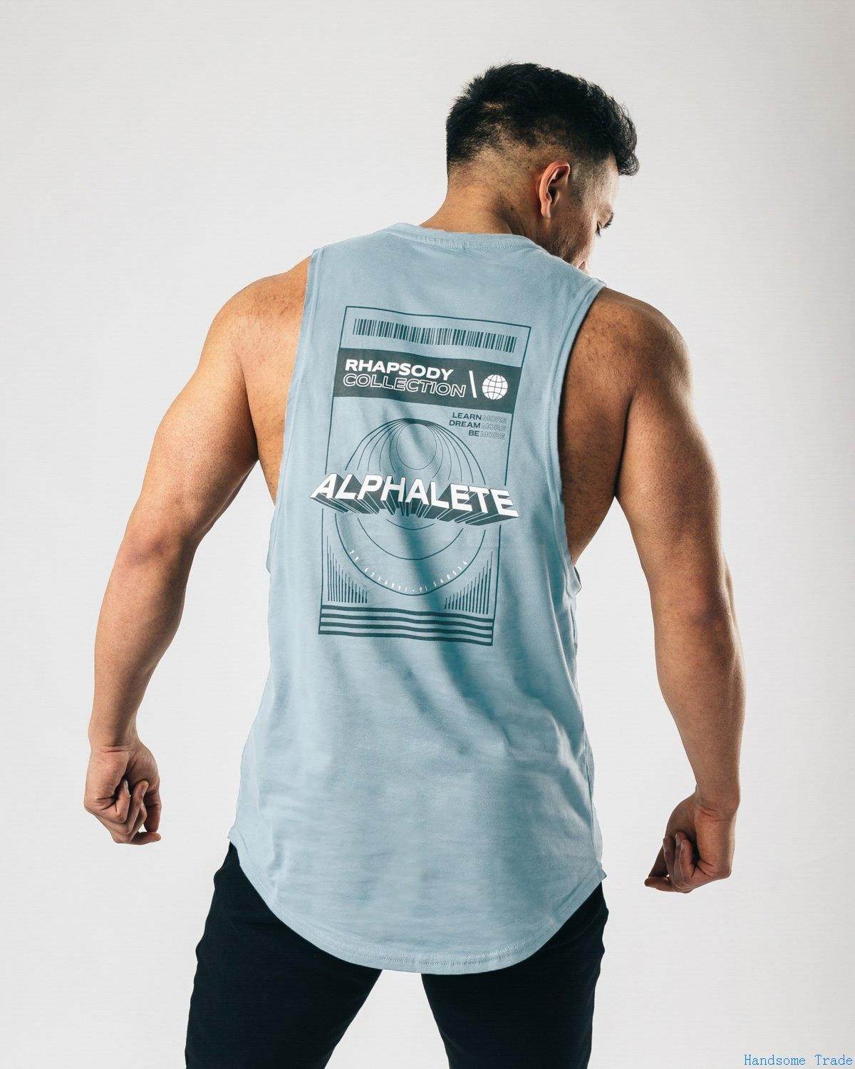 Tank Top男背心Mens Gym Stringer Crossfit Vest Singlets新款春