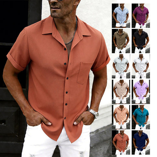fashion shirt tops streetwear shirts tee2026夏新品欧美男士
