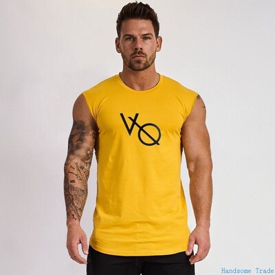 SINGLET STRINGER VEST MEN TANK TOPS MAN BODYBUILDING GYM RUN