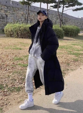 man winter coat women warm jacket亮世同款羽绒服男女超长过膝