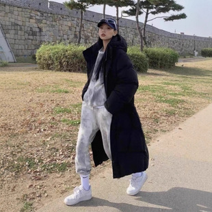 winter jacket亮世同款 coat warm 羽绒服男女超长过膝 women man