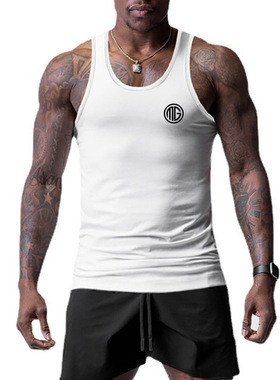 Summer Fitness Sports Tank Top Men's Breathable Loose Fit