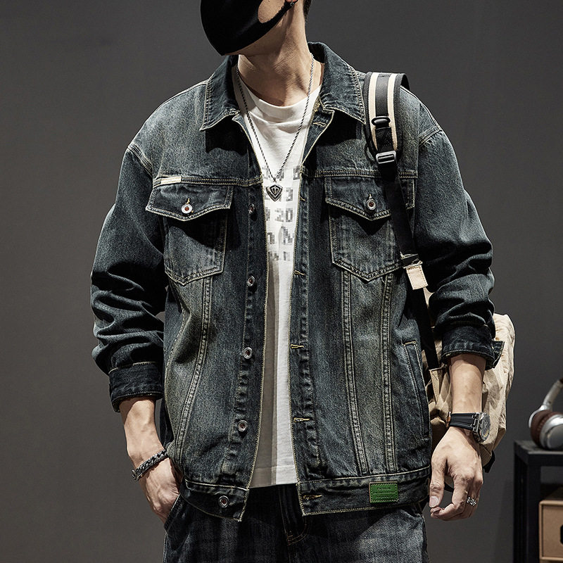 大码男牛仔外套3XL 4XL 5XL 6XL 7XL plus size men denim jacket