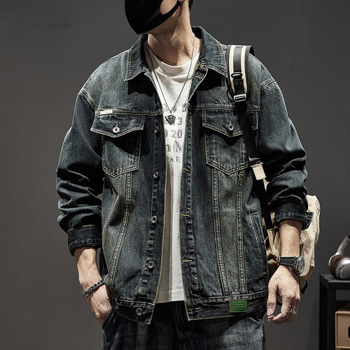 大码男牛仔外套3XL 4XL 5XL 6XL 7XL plus size men denim jacket