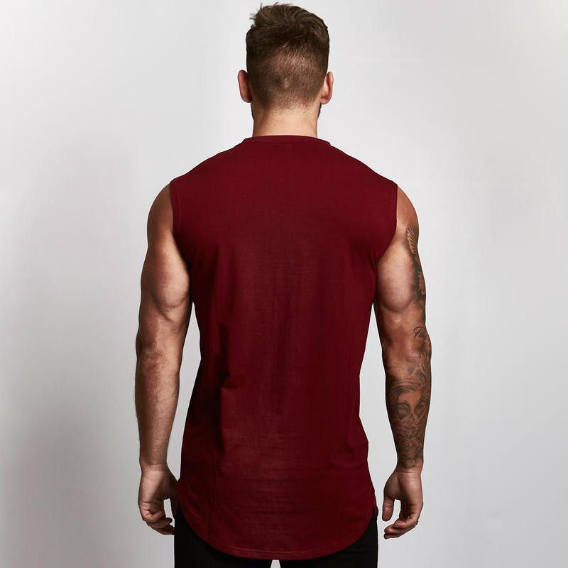 SINGLET STRINGER VEST MEN TANK TOPS MAN BODYBUILDING GYM RUN