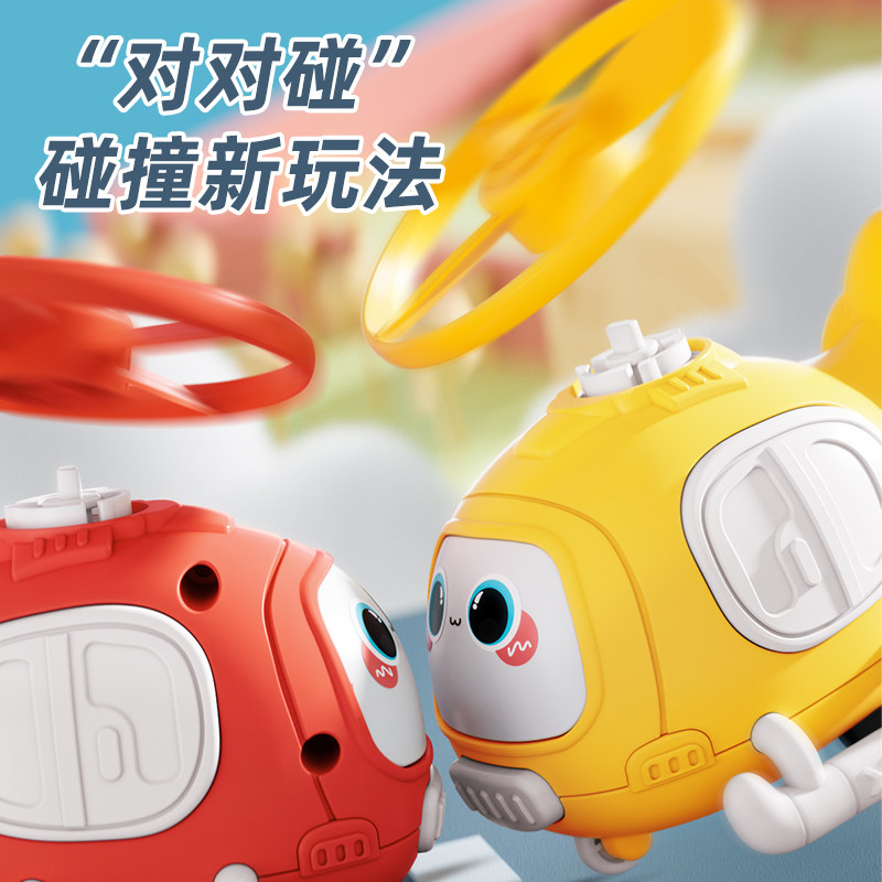 新款竹蜻蜓飞机竹蜻蜓户外飞碟弹射儿童玩具女孩男孩飞机玩具