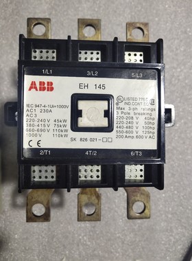 ABB老款交流接触器EH145 EH145-30-11  A-议价