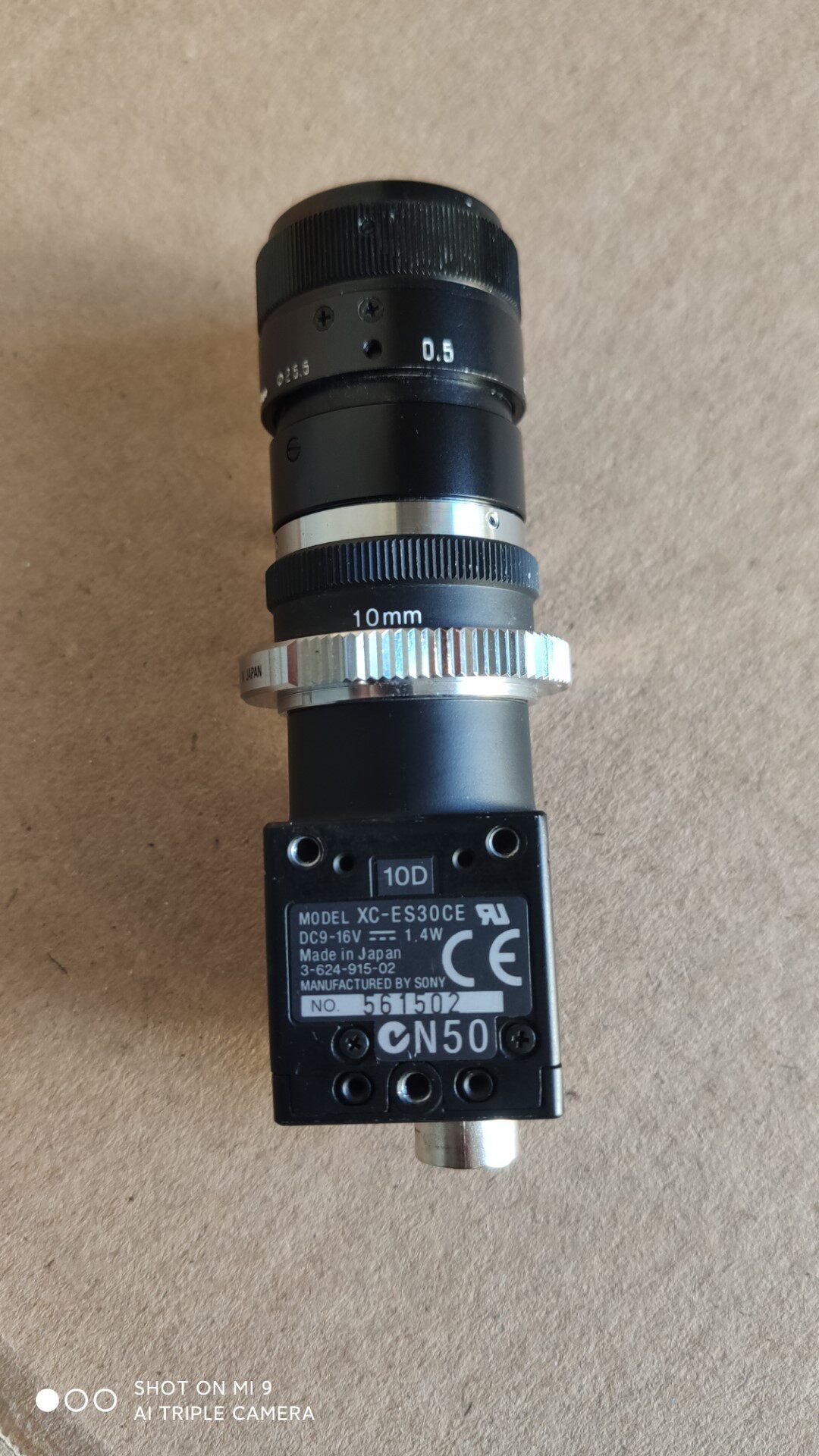 索尼工业相机XC-ES30CE二手拆机图为实物-议价