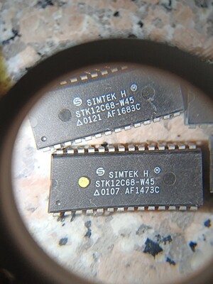 STK12C68-W45    拆机现货  引脚漂亮  测试-议价