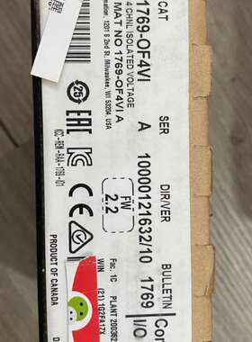 AB模块具体型号1769-OF4VI工程剩