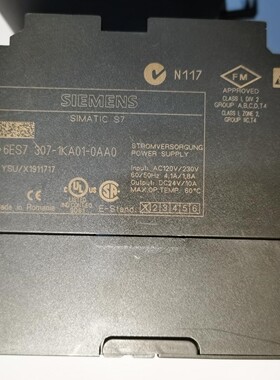 西门子拆机PS307开关电源24V10A,西门子订货号6ES