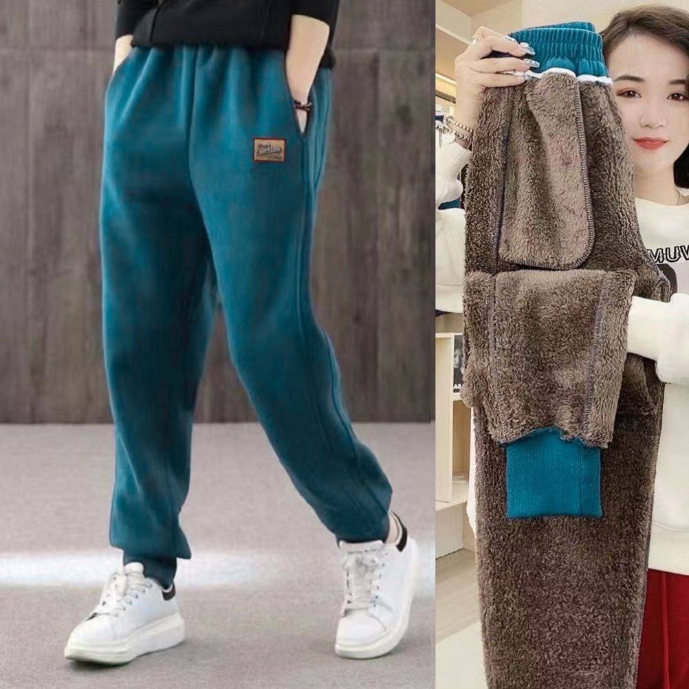特厚羊羔绒加绒加厚裤子女冬季休闲卫裤哈伦裤保暖束脚运动裤女,女装/女士精品,卫裤,淘宝优惠券,粉丝福利购,淘宝优惠卷