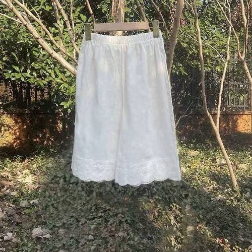 文艺棉麻居家五分裤女夏季休闲裤