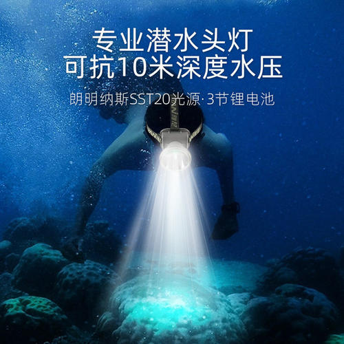 雅尼Q3潜水头灯赶海强光充电超亮远射超强防水长续航头戴式电筒