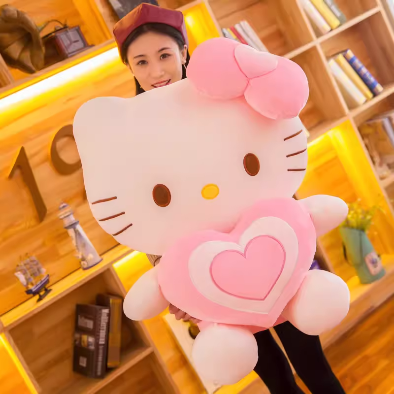 正版哈喽KT猫公仔HelloKitty毛绒玩具凯蒂猫玩偶超大号生日礼物女 玩具/童车/益智/积木/模型 毛绒/玩偶/公仔/布艺类玩具 原图主图