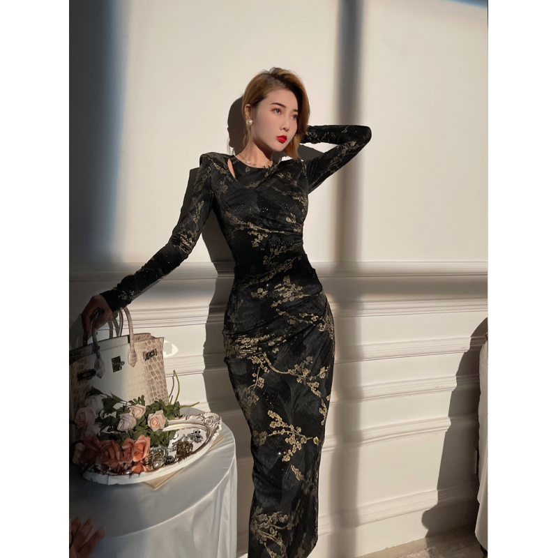 弹力烫金提花气质优雅风