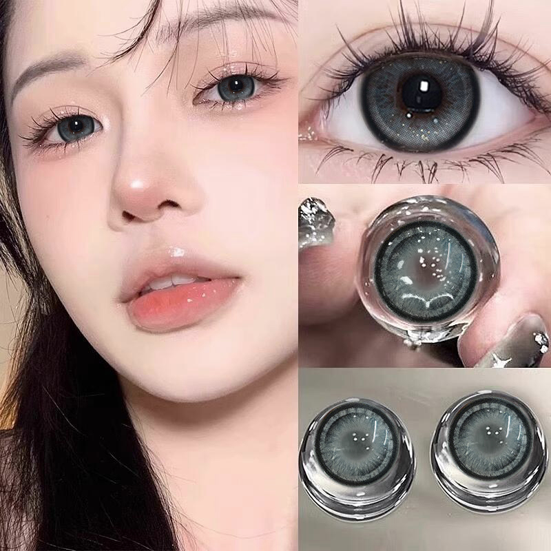 Utour美瞳日抛珠光滤镜大小直径蓝灰色一次性抛自然正品隐形眼镜