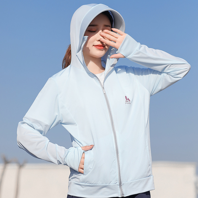 2024新款夏季芭比兔防晒衣女防紫外线超薄透气防晒衫长袖防晒服