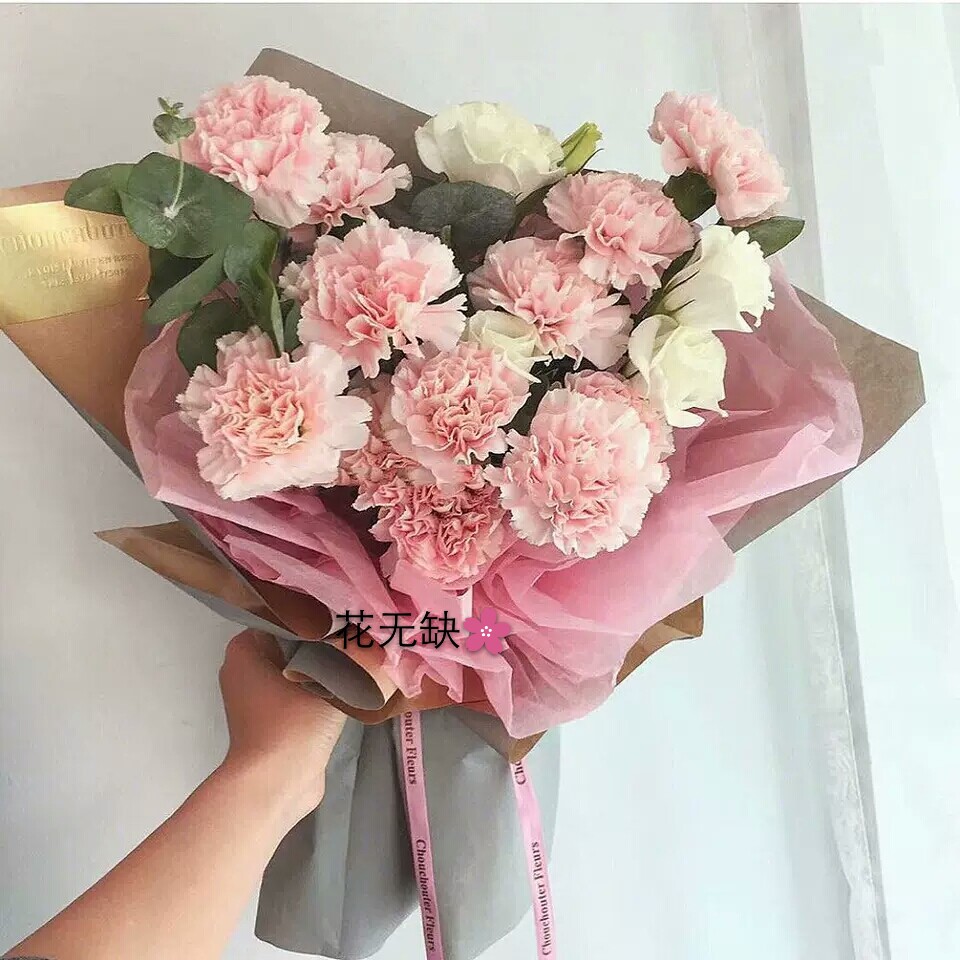 哈尔滨母亲节康乃馨玫瑰向日葵小花束送老师公司年会同城鲜花速递