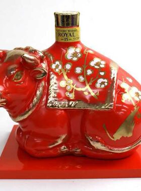 日本威士忌三得利15年2009年生肖牛牛年生日礼物红色限量山崎响