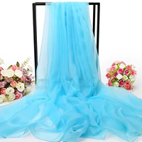 (1 метр 95*1 метра 2) Ледяное шелковое небо синее