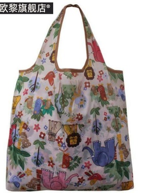 购物袋子手提袋环保买菜学生折叠便携布袋子包大容量手腕超市