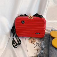 A trendy and stylish street style with a combination box, coin purse, suitcase, bag, small crossbody, single-shoulder shoulder, and a unique Korean mini look thumbnail 5