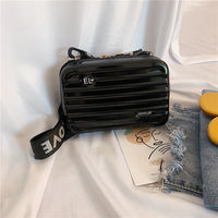 A trendy and stylish street style with a combination box, coin purse, suitcase, bag, small crossbody, single-shoulder shoulder, and a unique Korean mini look thumbnail 3