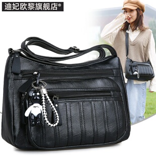中老年人女包包2018新款大容量单肩斜挎包女士背包中年妈妈pu皮包