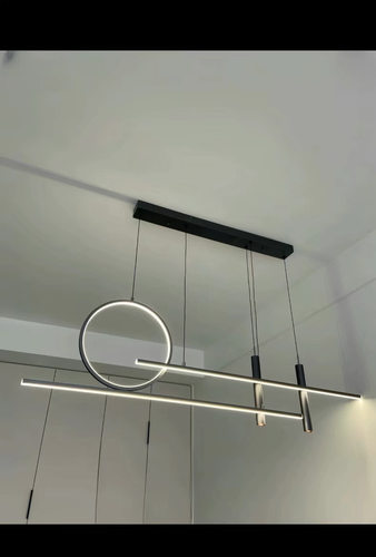 线下实体款 LED餐厅吊灯 MZD1300轨迹系列 线性圆形壁灯