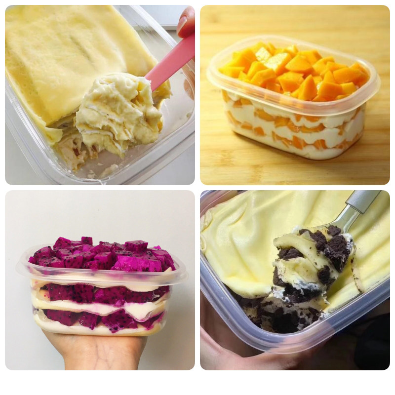 【顺丰包邮 水果千层蛋糕盒子709ml】同城榴莲芒果火龙果芋泥甜品,零食/坚果/特产,生日/节日蛋糕,淘宝优惠券,粉丝福利购,淘宝优惠卷