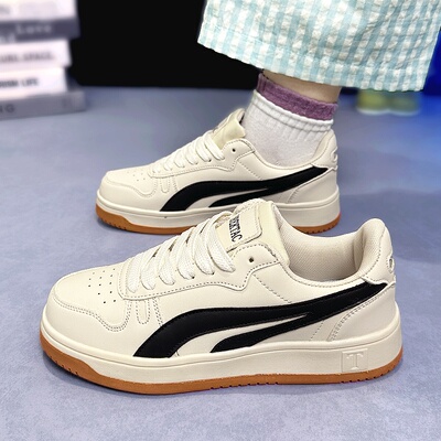 德赛集男鞋2025新款德迅运动板鞋