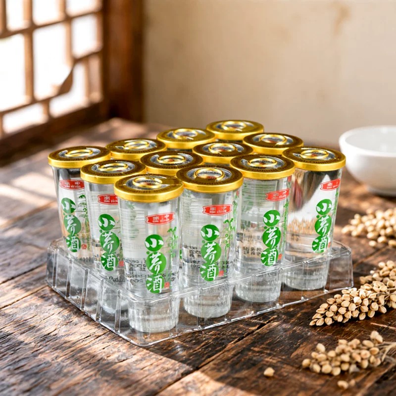 南中小荞酒传统露酒调香酒口杯酒42度 45mLx12杯装云南老牌苦荞酒