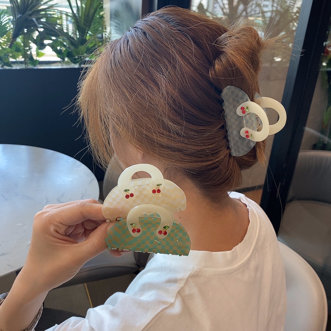 抓夹甜美气质百搭发抓