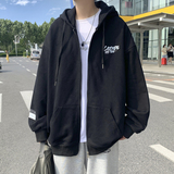 Y8882P46港风外景学生情侣春装外套字母印花连帽开衫卫衣港风，男装卫衣，电商A050