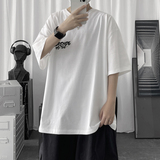 T008P18短句风休闲糖果色港风学生字母印花情侣T恤夏装休闲，男装T恤，电商A050