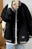 Y8801P55室内港风卫衣棒球领宽松蝴蝶印花港风学生情侣装百搭，男装卫衣，电商A050