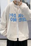 J906P50基地港风字母印花糖果色棒球领棒球服情侣夹克港风休闲，男装卫衣，电商A050