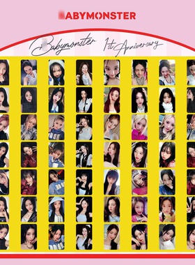 BM怪宝BABYMONSTER一周年单人小卡CHIQUITA郑雅娴PHARITA申厦蓝