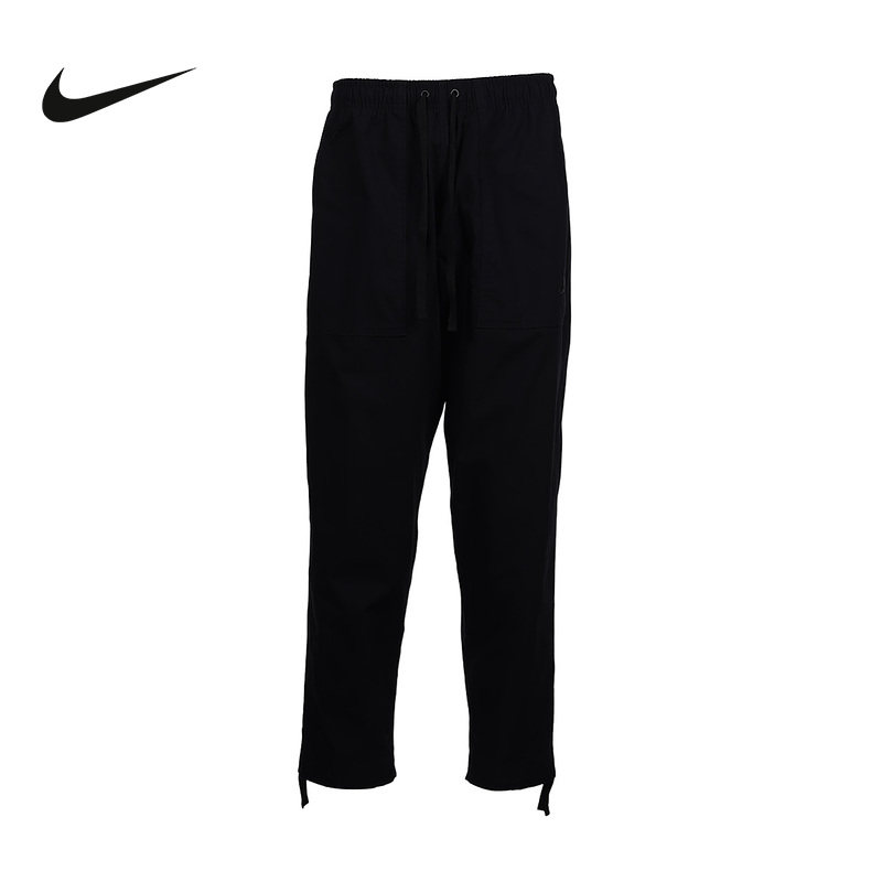 耐克裤子黑色男NIKE CLUB 梭织长裤户外徒步束脚运动裤FN3097-010