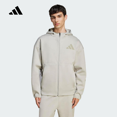 adidas阿迪达斯Z.N.E.健身训练连帽外套2025秋男针织夹克 JW4720