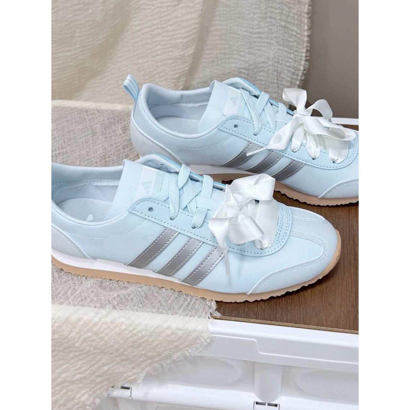 adidas阿迪达斯女鞋夏季新款VS JOG 2.0透气冰淇淋T头复古德训鞋