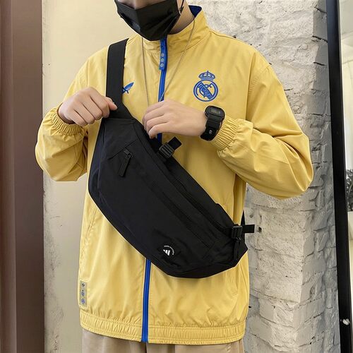 阿迪达斯单肩包男大容量斜挎包女运动男士旅行腰包胸包休闲小背包