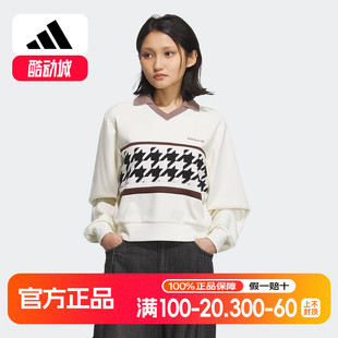 KC2689 2025冬女POLO领卫衣 阿迪达斯 adidas